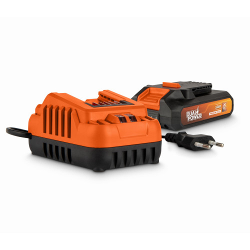 Powerplus Nabíječka 20V/40V 2.0A  plus  Baterie 20V LI-ION 3,0Ah