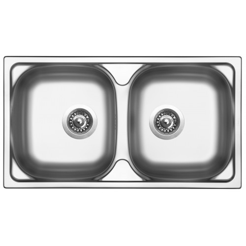 Sinks OKIO 780 DUO V 0,5mm leštěný (záruka 15 let)