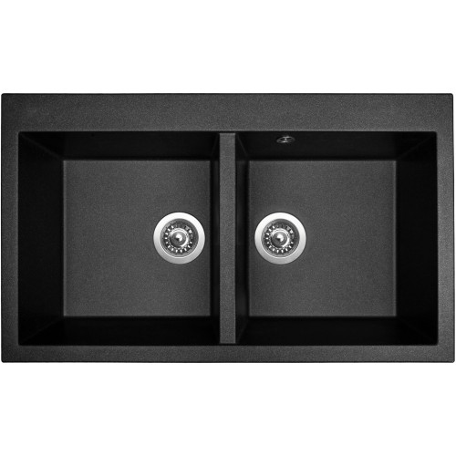 Sinks AMANDA 860 DUO Metalblack (záruka 10 let na dřez) - Rozbaleno