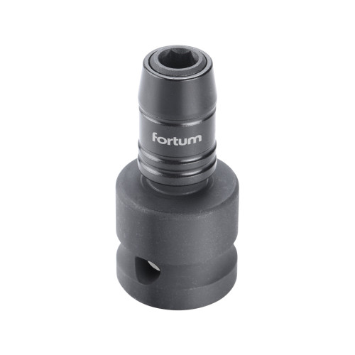 Adaptér rázový 1/2" čtyřhran na hroty 1/4", Quick-Lock, CrMoV