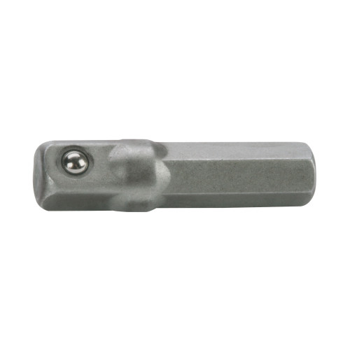 Adaptér z hrotu 1/4" na čtyřhran 1/4", L 26mm