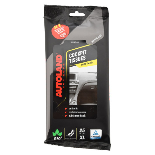 Autoland Ubrousky XL na palubní desku NATURAL 25ks