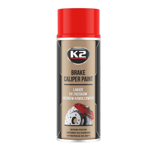 K2 BRAKE CALIPER PAINT 400 ml ČERVENÁ - barva na brzdové třmeny a bubny