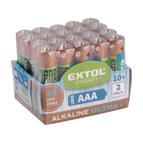 Baterie alkalické, 20ks, 1,5V AA (LR6)