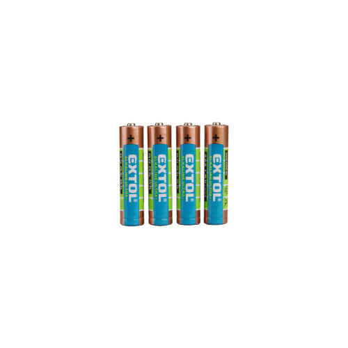 Baterie alkalické, 4ks, 1,5V AAA (LR03)