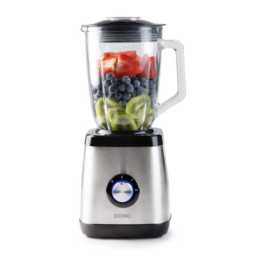 Stolní mixér se skleněnou nádobou - 1000 W - DOMO DO1133BL, 1000 W