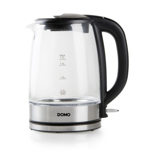 Rychlovarná konvice - skleněná - DOMO DO9266WK, Objem: 1,7 l, Příkon: 2200 W