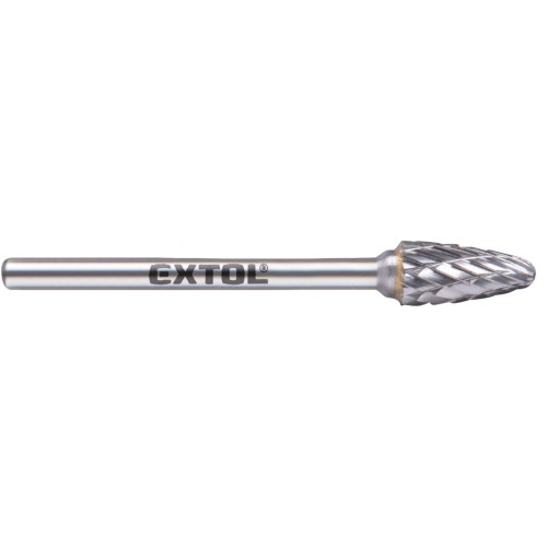 Fréza karbidová, kulatý oblouk, ⌀6x13mm, ⌀stopky 3mm, sek střední (double-cut)