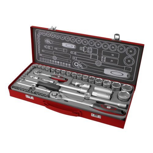 Hlavice nástrčné, sada 50ks, 1/4", 1/2"
