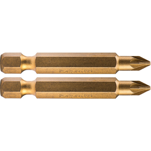 Hrot křížový pozidriv, sada 2ks, PZ 1x50mm,titan. úprava, S2