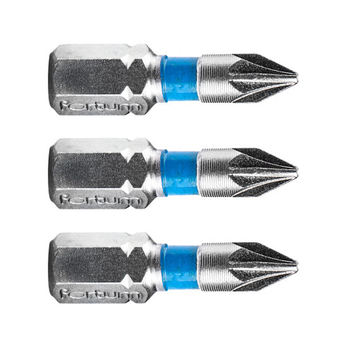 Hrot křížový pozidriv, sada 3ks, PZ 1x25mm, S2
