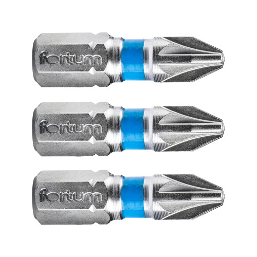 Hrot křížový pozidriv, sada 3ks, PZ 2x25mm, S2