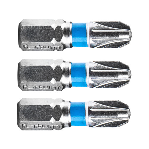 Hrot křížový pozidriv, sada 3ks, PZ 3x25mm, S2