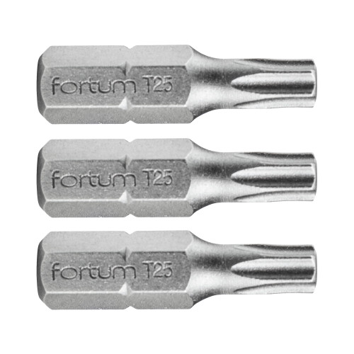 Hrot TORX, sada 3ks, T 25x25mm, S2