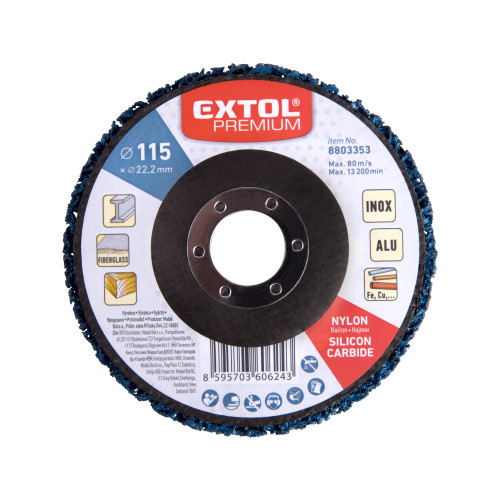 Kotouč brusný nylonový, O115x14mm, nylon/abrazivo SiC