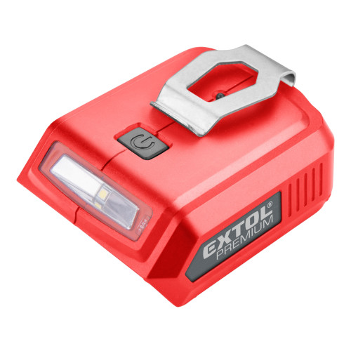 Nabíječka aku pro USB zařízení, se světlem, SHARE20V, bez baterie, 5V/2A