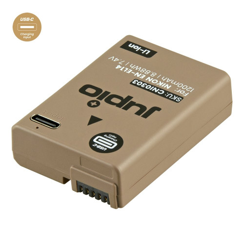 Baterie Jupio EN-EL14A *ULTRA C* 1200mAh s USB-C vstupem pro nabíjení