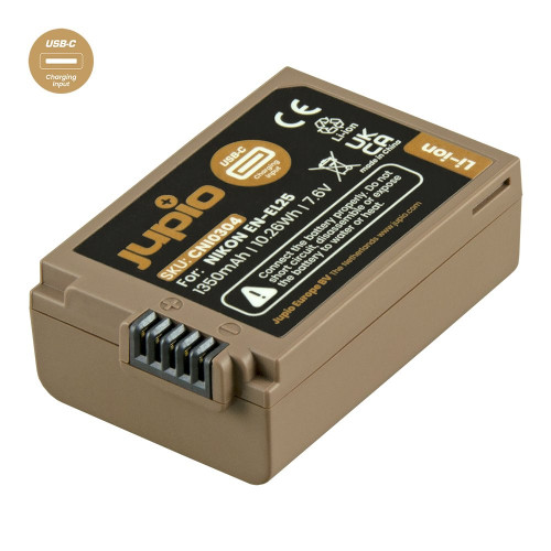 Baterie Jupio EN-EL25 *ULTRA C* 1350mAh s USB-C vstupem pro nabíjení