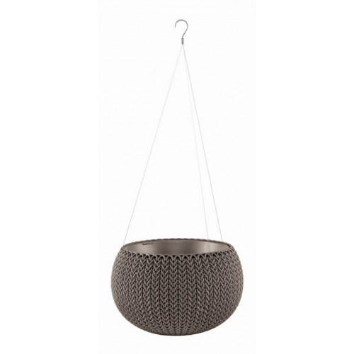 Květináč Keter COZY S závěsný Harvest Brown