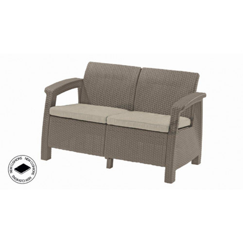 Keter Corfu love seat dvousedačka cappucccino