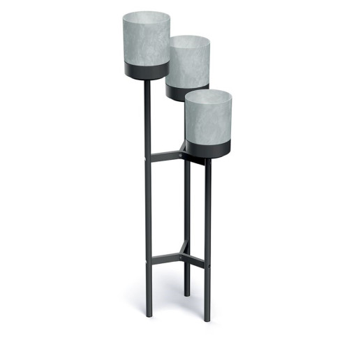 Stojan Prosperplast na květiny Bloomie Stand šedý 42 cm 