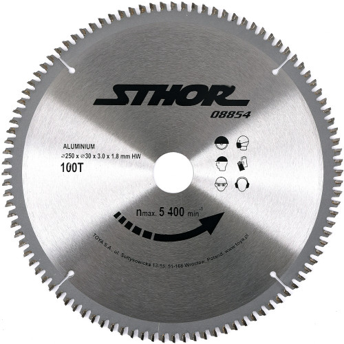 Sthor Kotouč na hliník 250 x 30 mm 100z