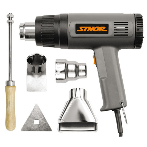 Sthor Pistole opalovací 230V 1000/1500W 375/495°C + příslušenství
