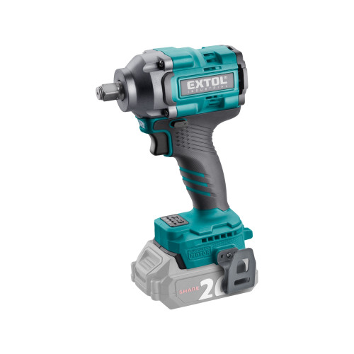 Utahovák rázový 1/2" aku SHARE20V, 500Nm, BRUSHLESS, bez baterie a nabíječky