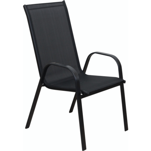 Rojaplast Zahradní křeslo XT1012C kovové - černá textilie