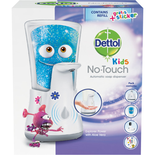 DETTOL KIDS Bezdotykový dávkovač mýdla Dobrodruh 250 ml