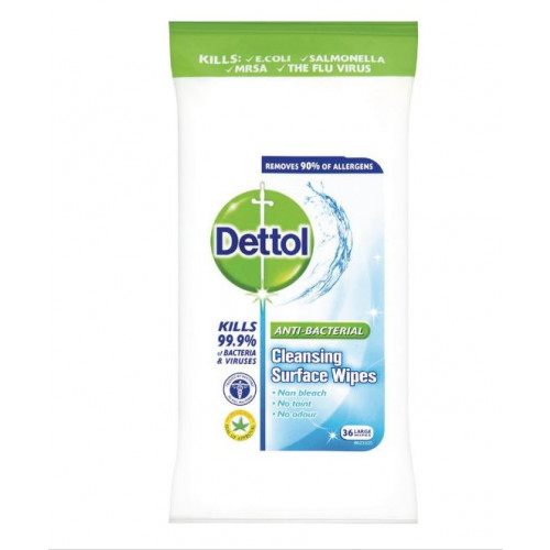 DETTOL Antibakteriální ubrousky na povrchy 36 ks