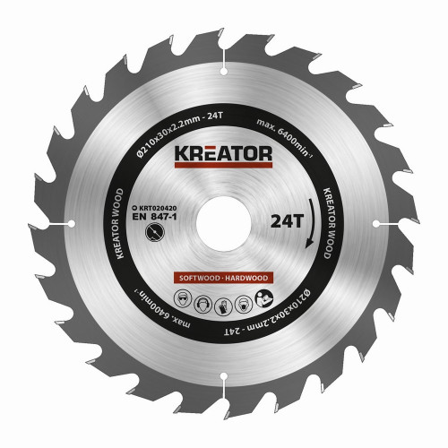 Pilový kotouč KRT020420 na dřevo 210mm, 24T