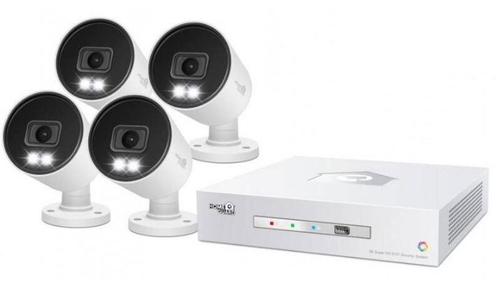 IGET iGET HOMEGUARD HGDVK83304 - CCTV kamerový systém 3K DVR 8CH + 4x kamera s LED a zvukem