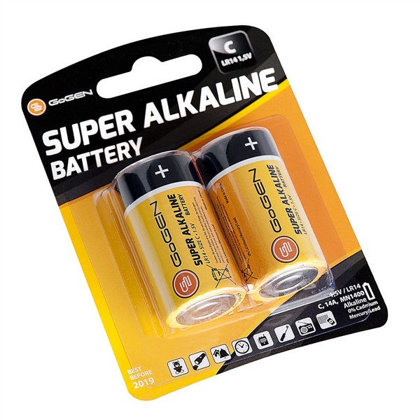 GOGEN Baterie alkalická GoGEN SUPER ALKALINE C, LR14, blistr 2ks