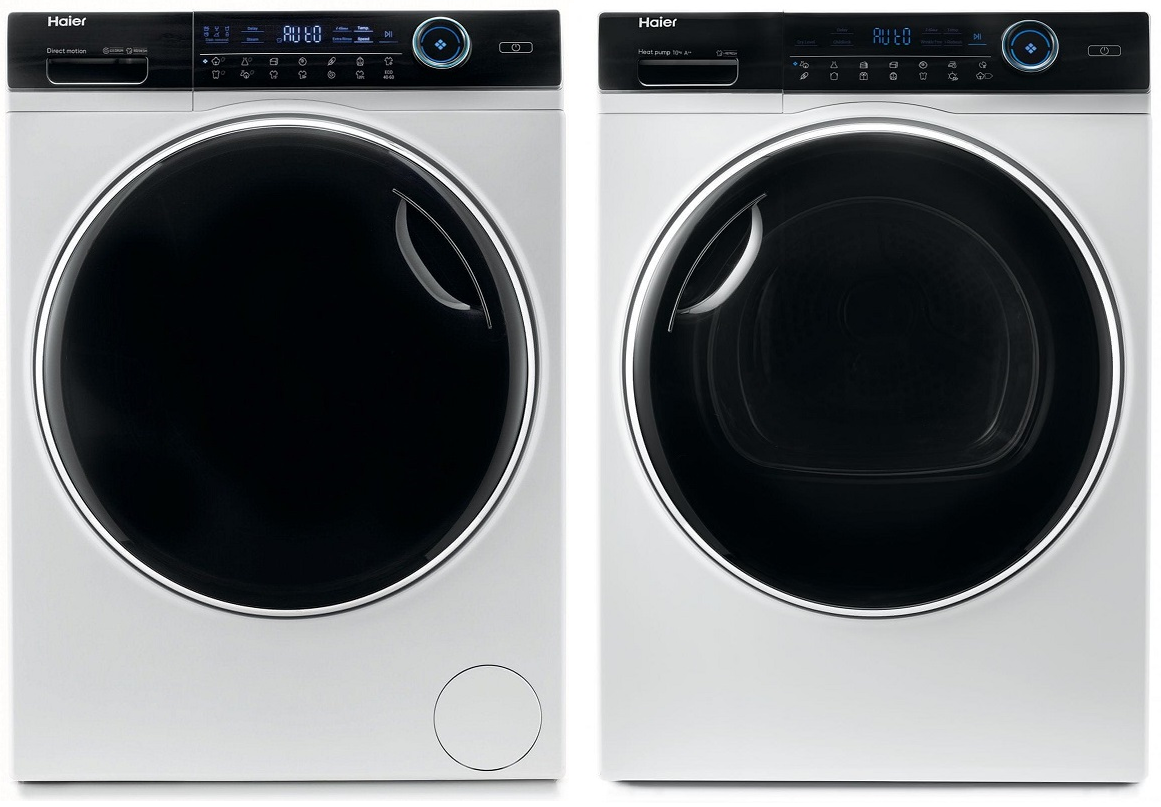 Set HAIER HW100 B14979-S + HD90-A3979-S + Záruka 5 let ZDARMA /12 let na MOTOR + Gel na rok praní ZDARMA