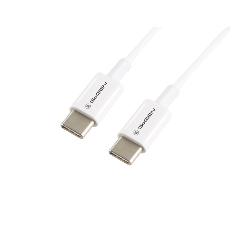 GOGEN Kabel GoGEN USB-C / USB-C, 1m, bílý, 60W
