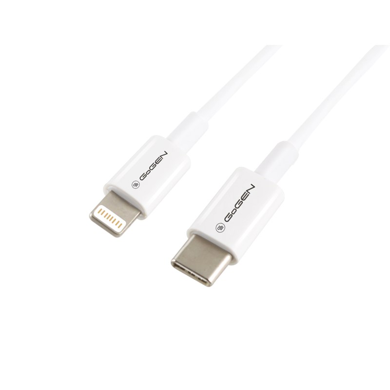 GOGEN Kabel GoGEN USB-C / Lightning, 1m, bílý