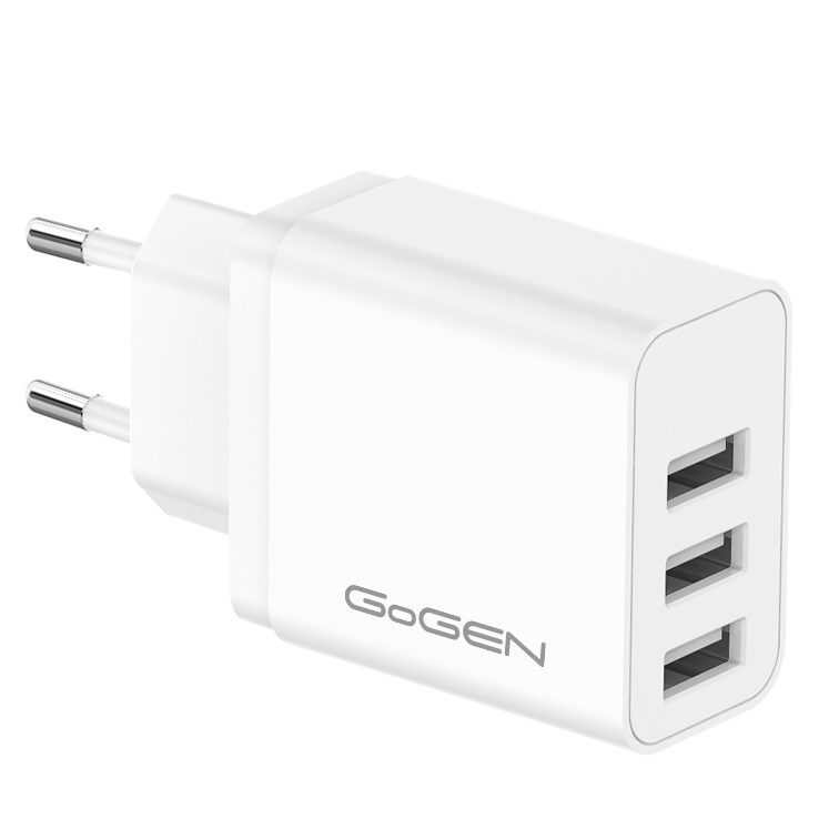 GOGEN Nabíječka do sítě GoGEN ACH 301, 3x USB-A (15,5W) bílá