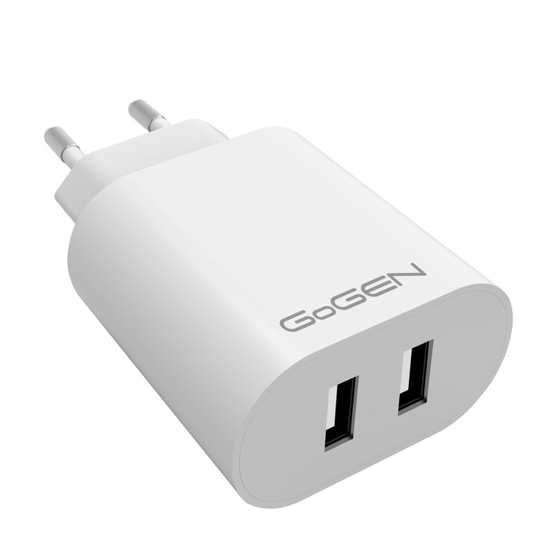GOGEN Nabíječka do sítě GoGEN ACH 206, 2x USB-A (24W) bílá