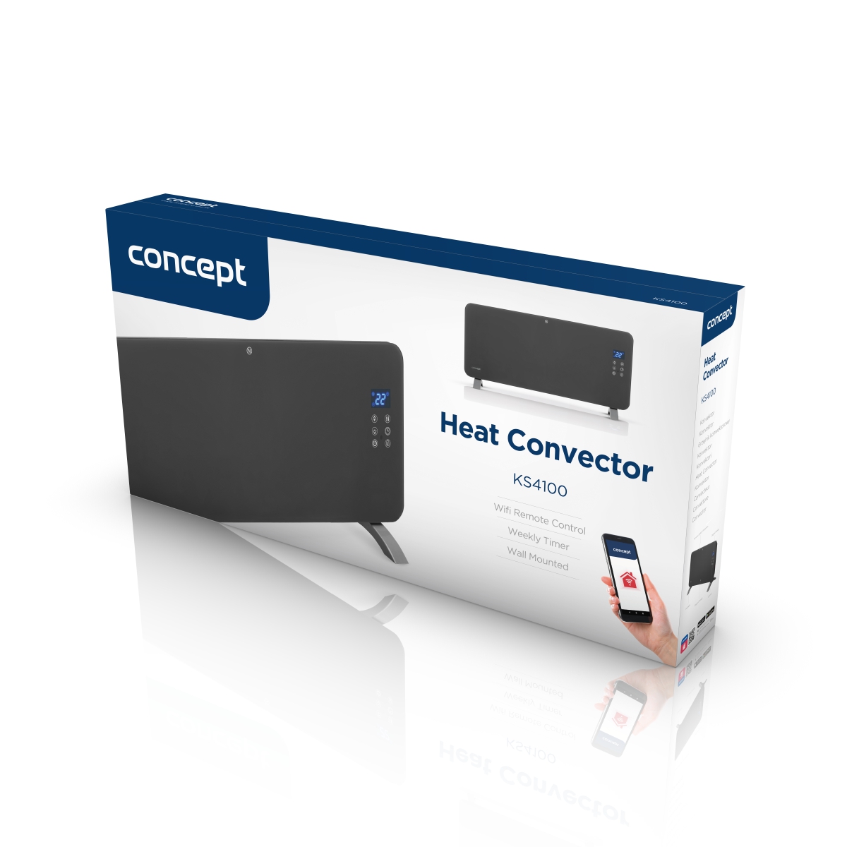 CONCEPT Konvektor skleněný Smart KS4100