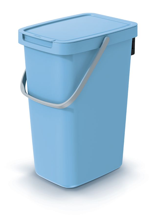 PROSPERPLAST Odpadkový koš SYSTEMA Q COLLECT světle modrý, objem 12 l