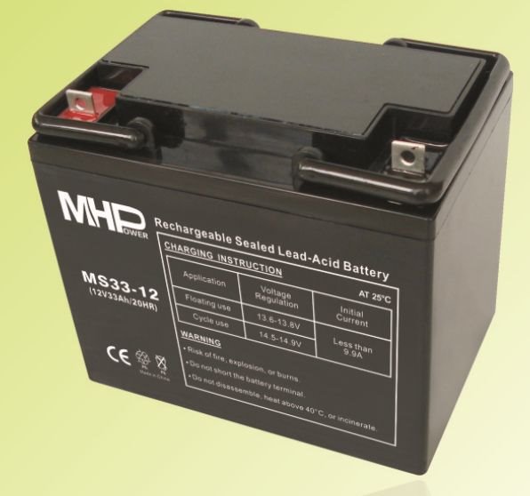 MHPOWER Baterie MHPower MS33-12 VRLA AGM 12V/33Ah