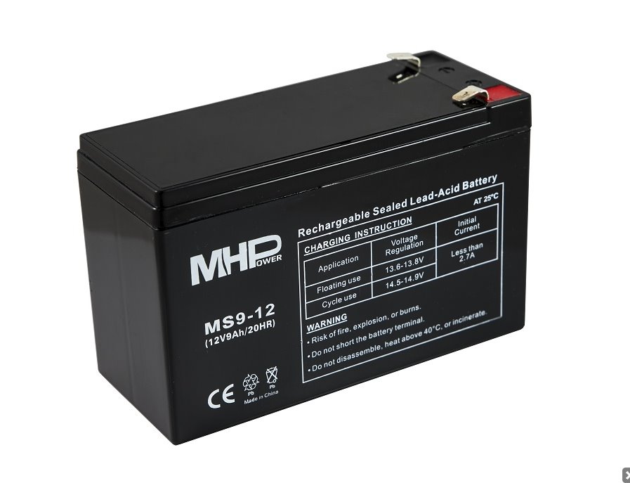 MHPOWER Baterie MHPower MS9-12 VRLA AGM 12V/9Ah, náhrada za RBC17