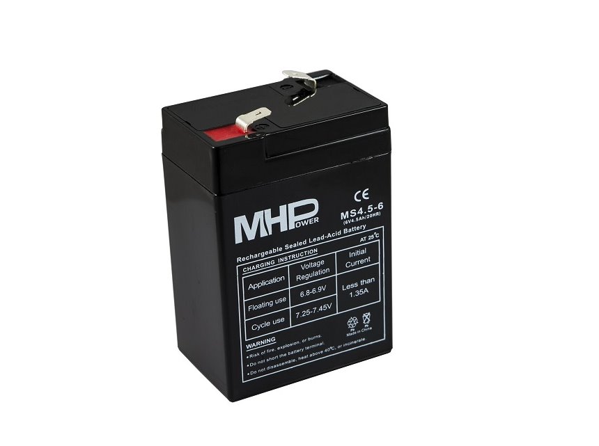 MHPOWER Baterie MHPower MS4.5-6 VRLA AGM 6V/4,5Ah
