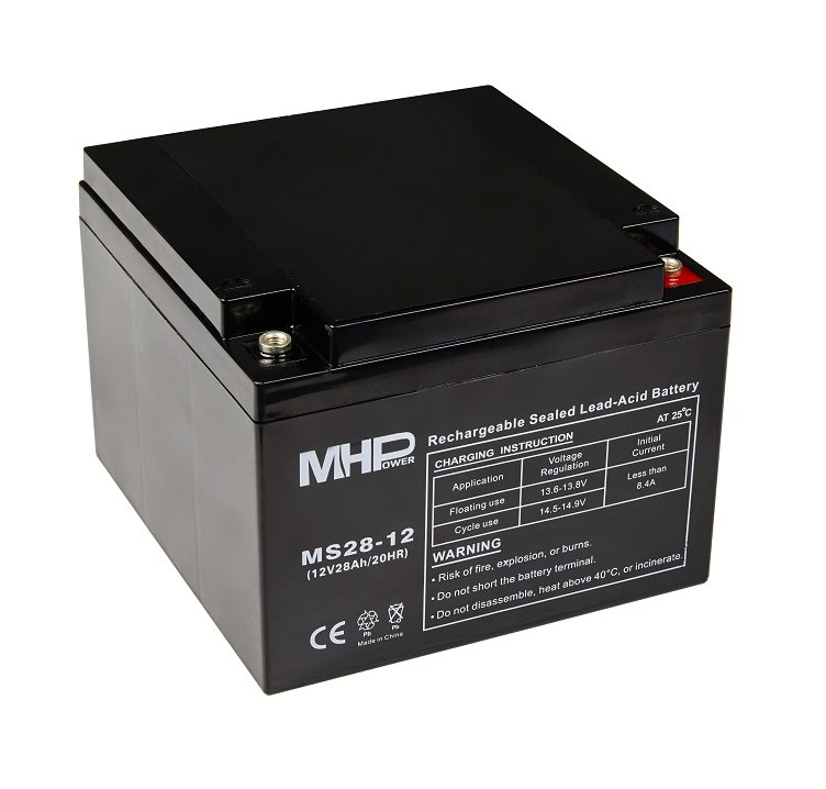 MHPOWER Baterie MHPower MS28-12 VRLA AGM 12V/28Ah