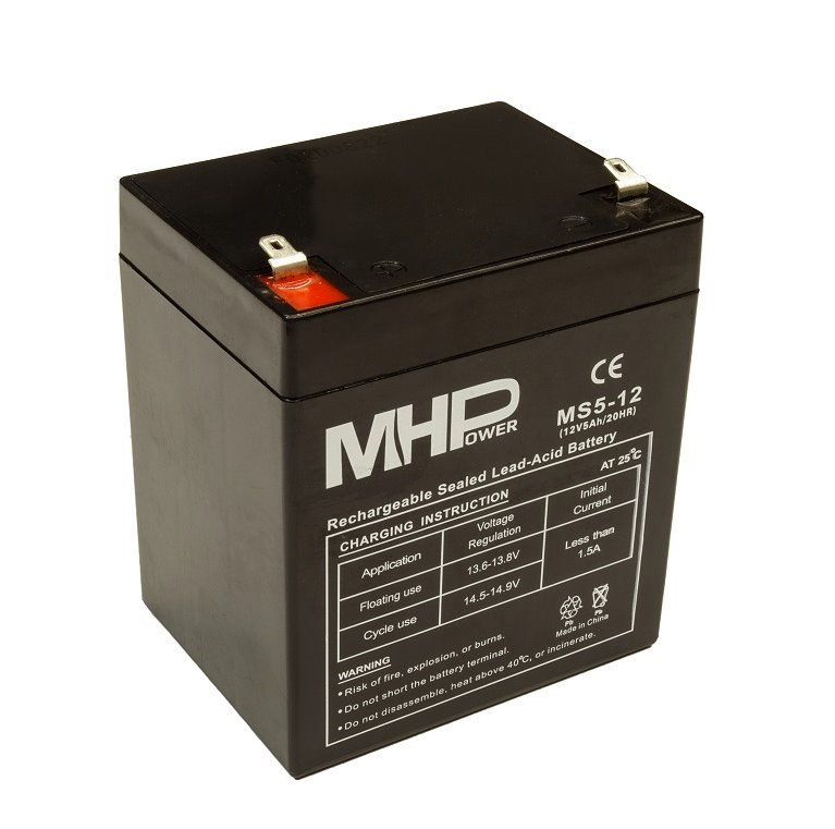 MHPOWER Baterie MHPower MS5-12 VRLA AGM 12V/5Ah