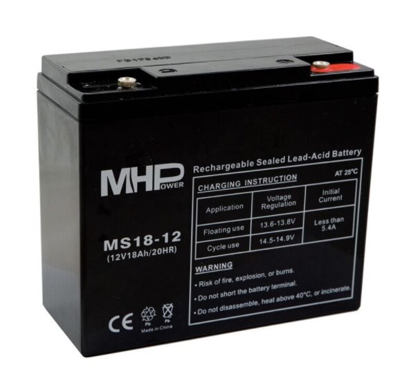 MHPOWER Baterie MHPower MS18-12 VRLA AGM 12V/18Ah