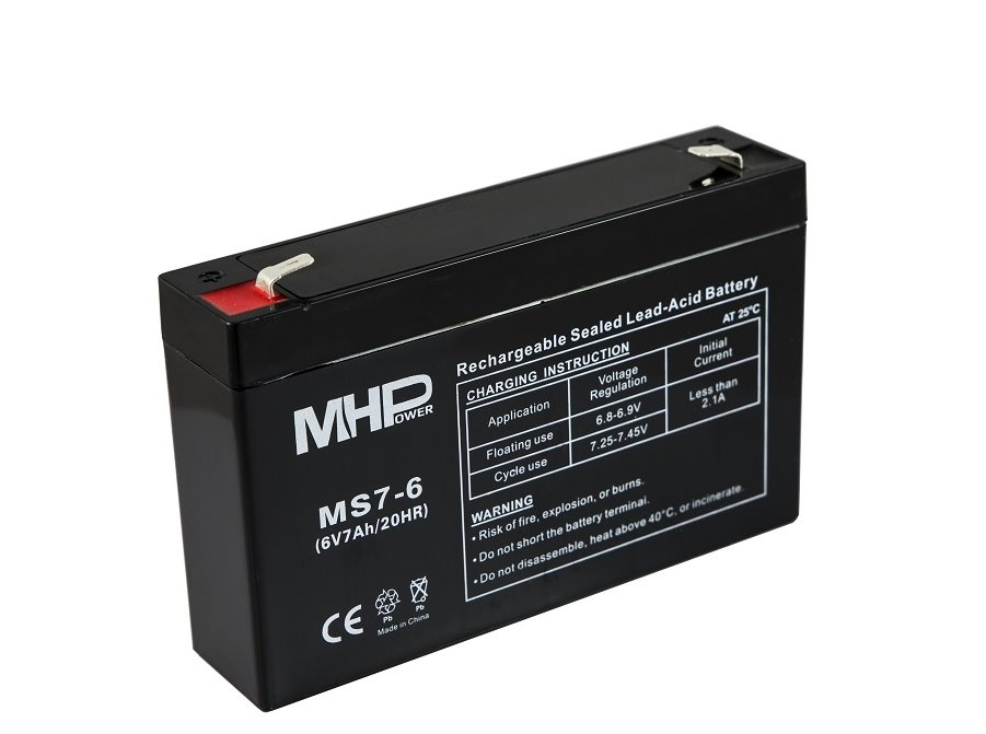 MHPOWER Baterie MHPower MS7-6 VRLA AGM 6 V / 7 Ah