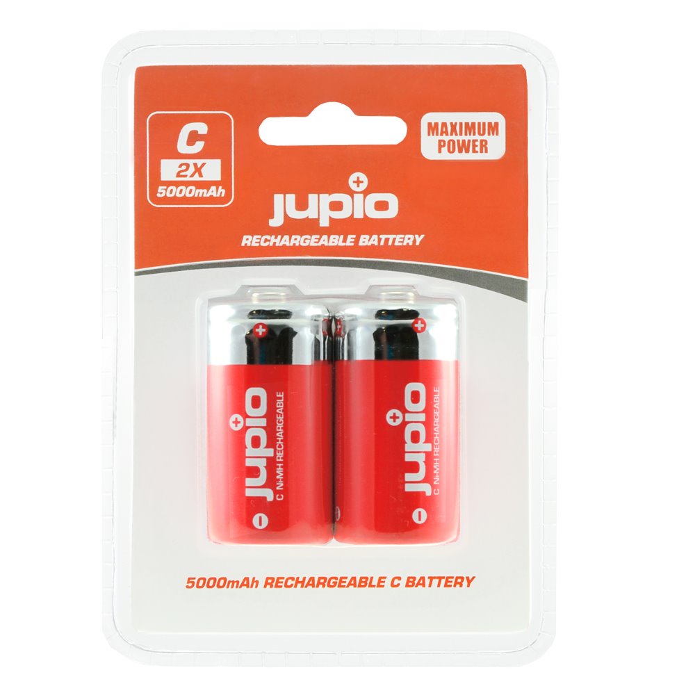 JUPIO Baterie Jupio C 5000mAh (malé monočlánky) 2ks, dobíjecí