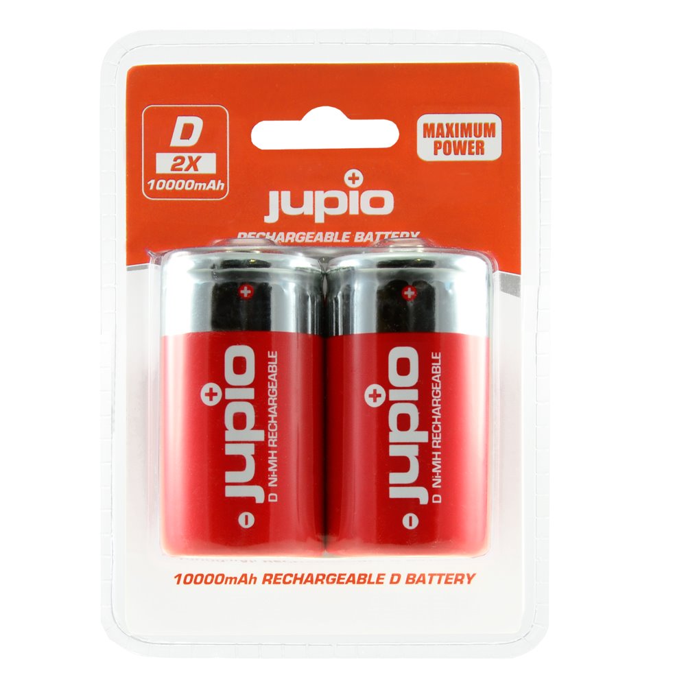JUPIO Baterie Jupio D 10000mAh (velké monočlánky) 2ks, dobíjecí
